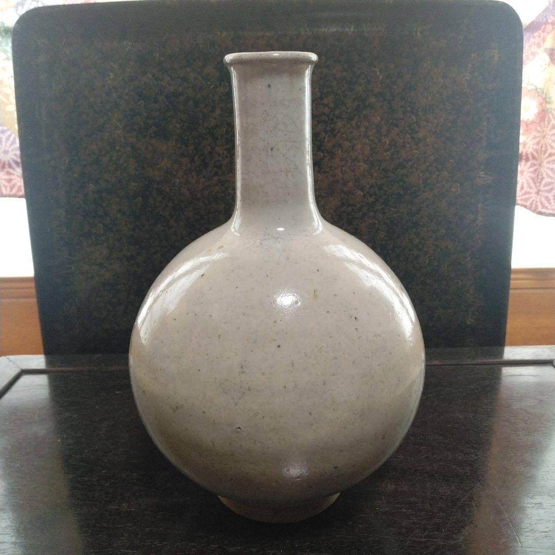 NO293　相馬焼or上野目焼　徳利　糠白釉