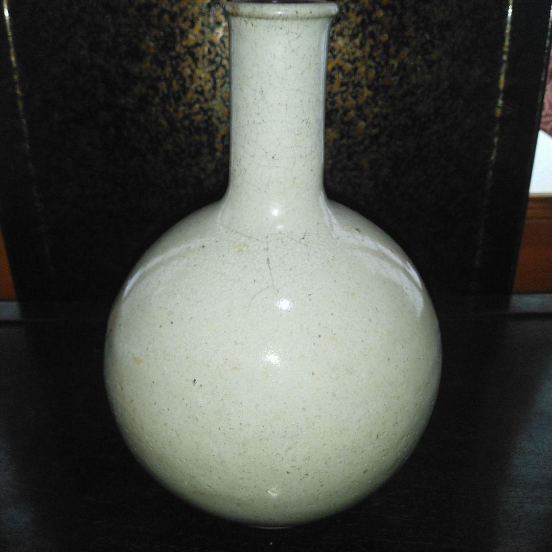 NO293　相馬焼or上野目焼　徳利　糠白釉