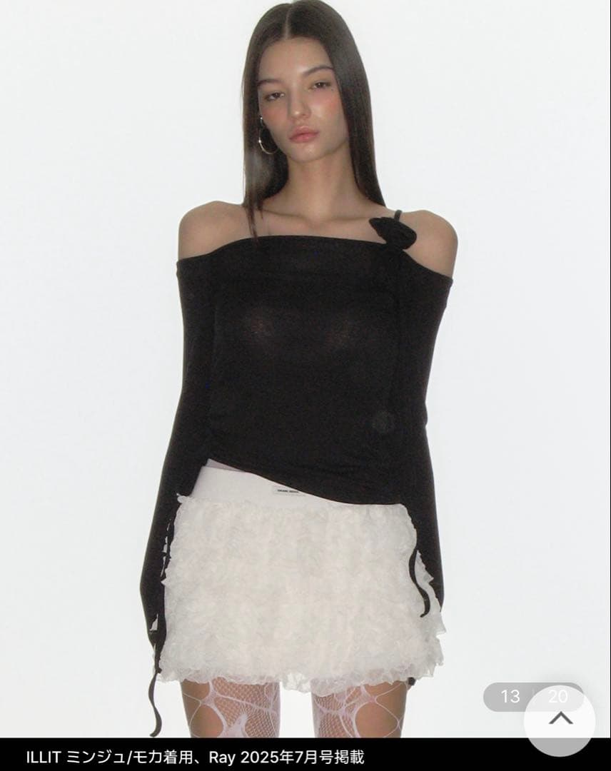 【CRANK】CANCAN Frill mini Skirt