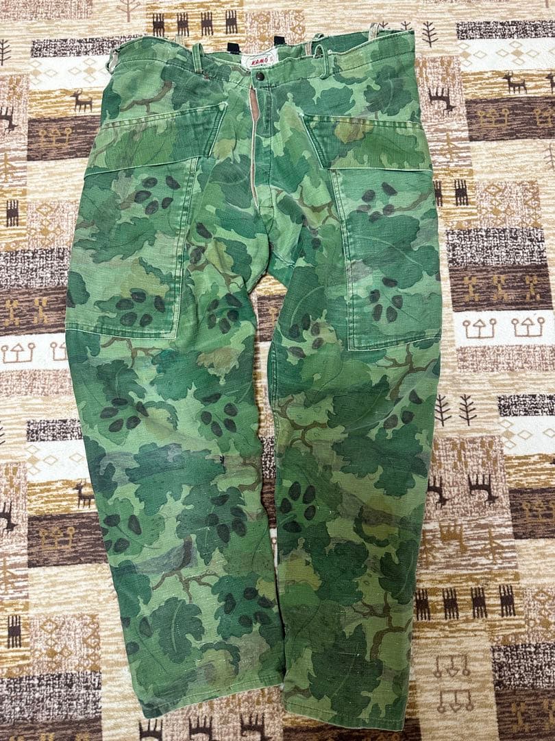 60sミッチェルカモパンツ　ヴィンテージ　カスタム　リバーシブル