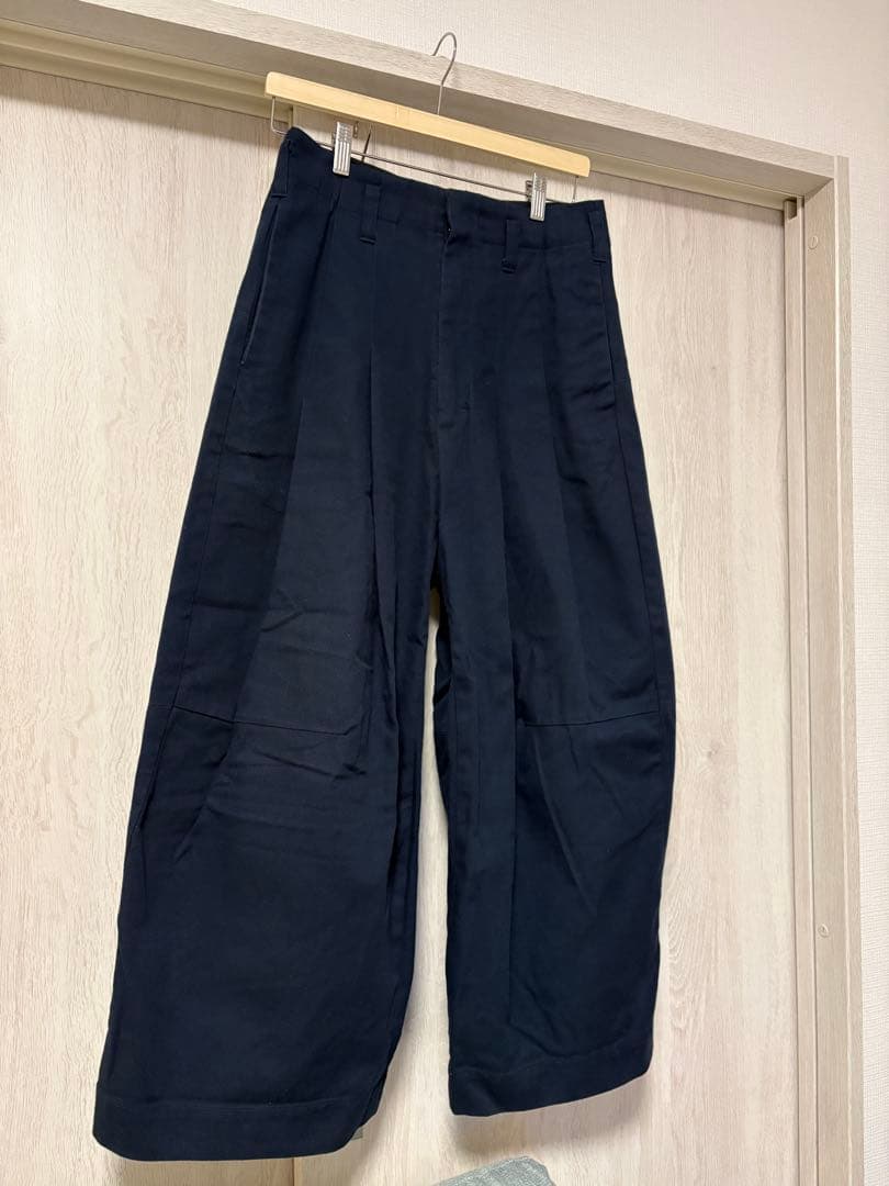 shinya kozuka シンヤコヅカ 別注バギーパンツ ネイビー XSサイズ