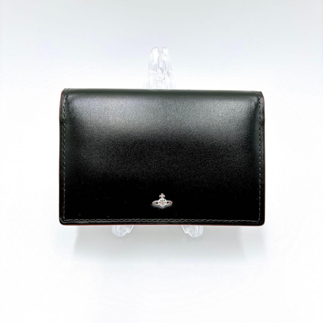 【OJI_STEEL】極美品 ＊ ヴィヴィアン レザー オーブ 名刺入れ