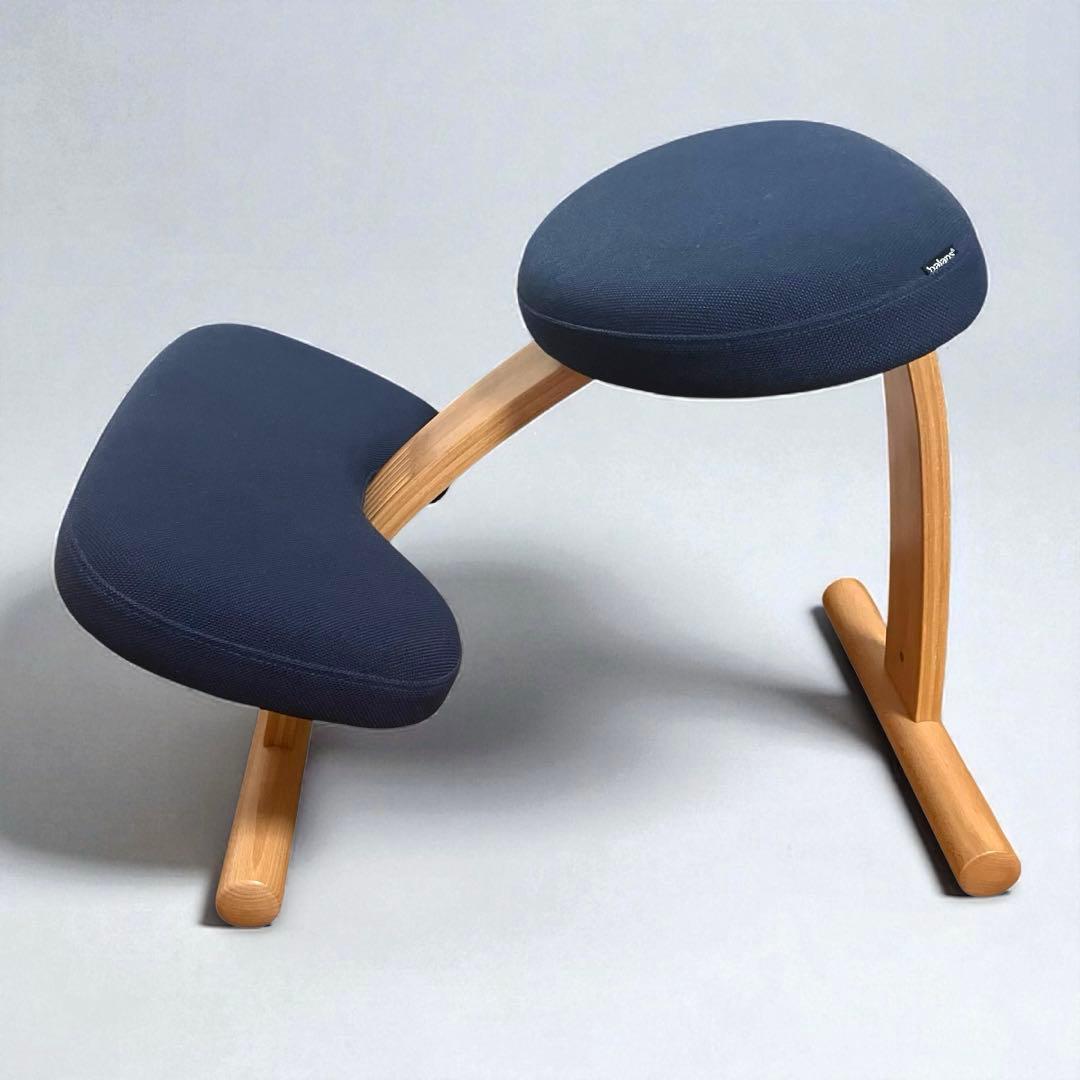 【美品】バランスイージー サカモトハウス ネイビー 姿勢矯正チェア