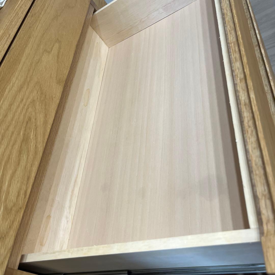 10月21日〜22日発送 無印良品 木製カップボード・幅120cm・オーク材