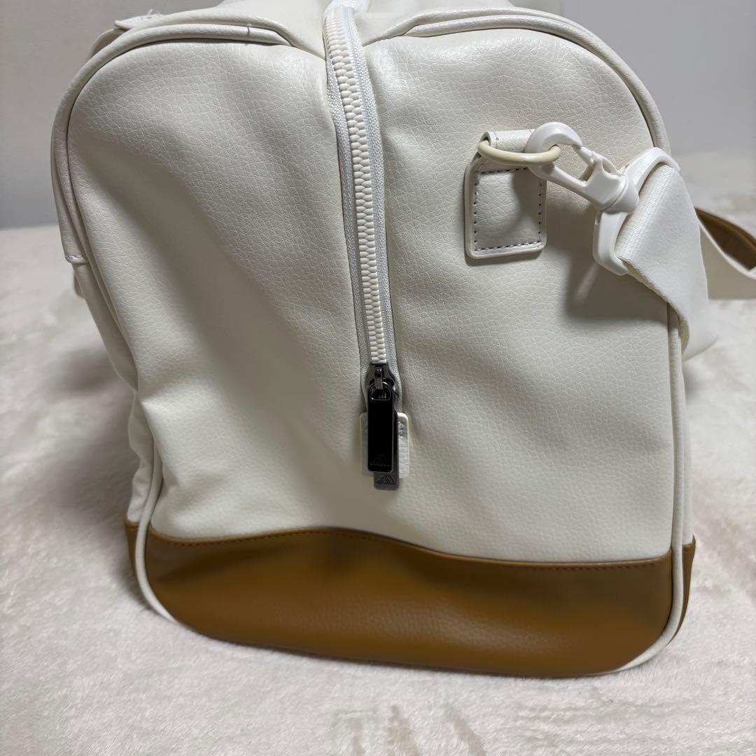 未使用adidas Golfアディダスゴルフ 合成皮革 ボストンバッグ　ベージュ