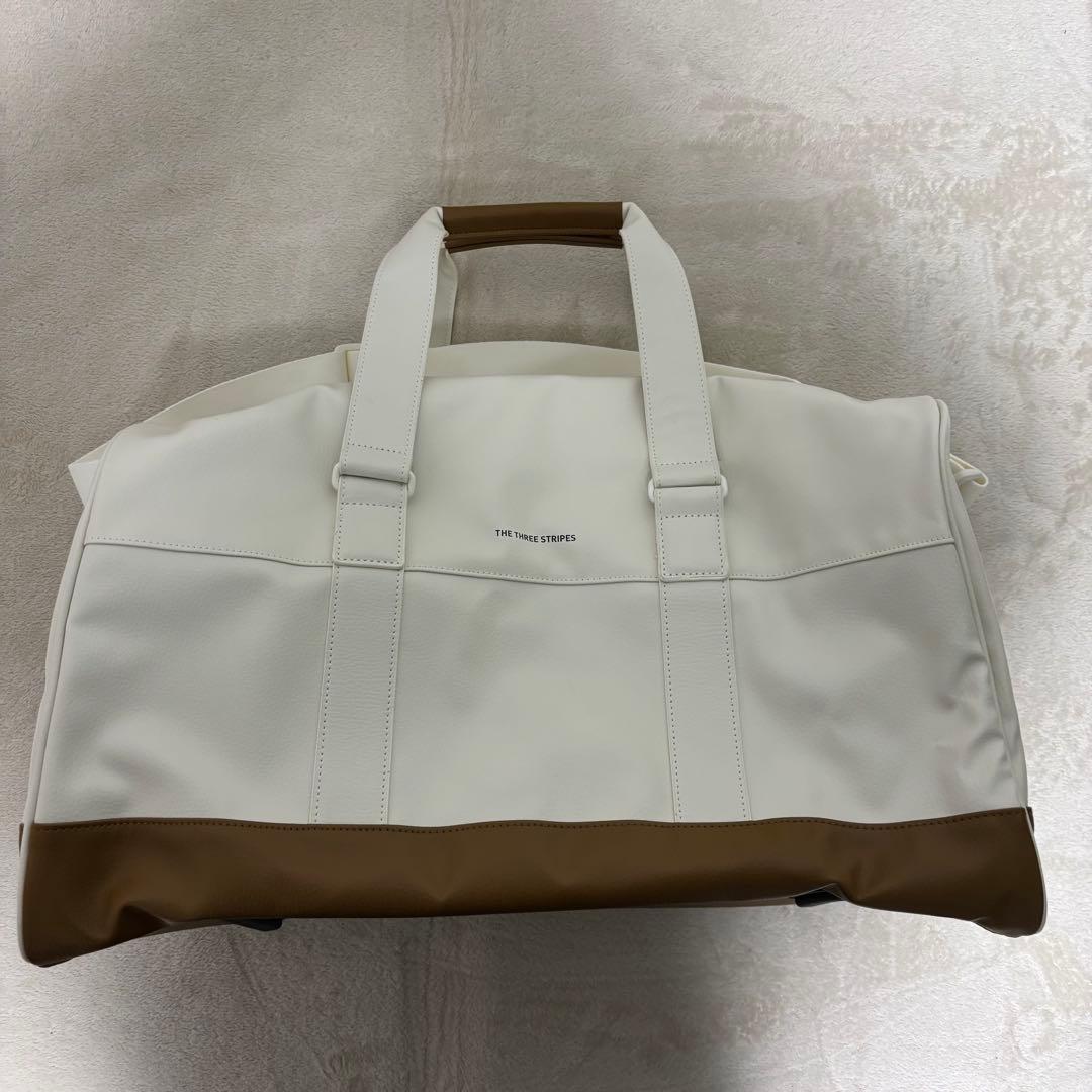 未使用adidas Golfアディダスゴルフ 合成皮革 ボストンバッグ　ベージュ