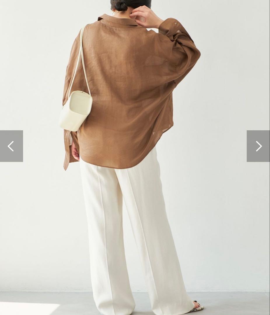 2025ss Plage RAMIE LYOCELL CROPPED シャツ