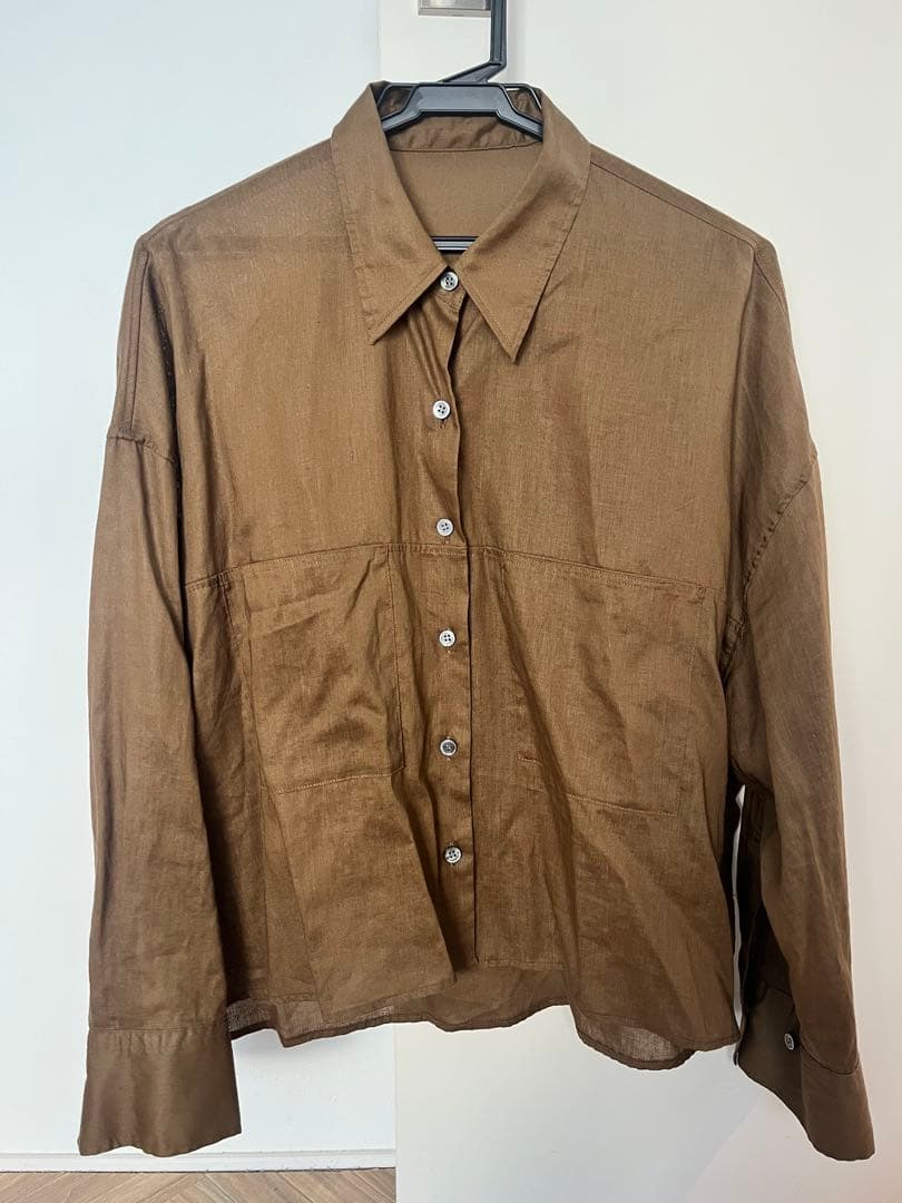 2025ss Plage RAMIE LYOCELL CROPPED シャツ