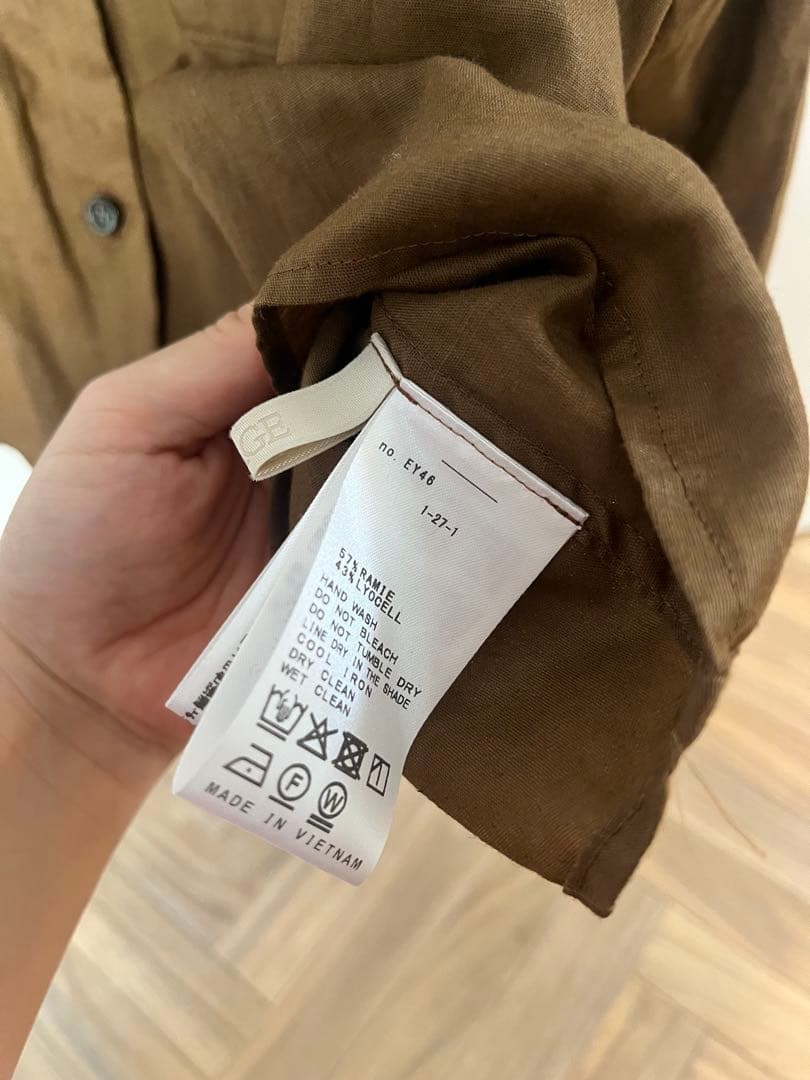 2025ss Plage RAMIE LYOCELL CROPPED シャツ