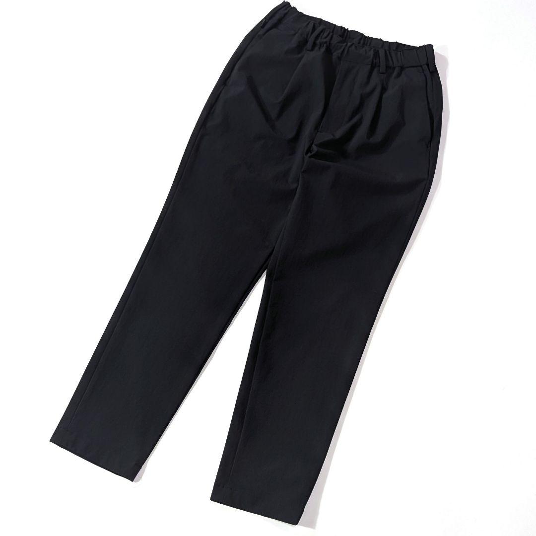 未使用級★BY 360 MASTER　1プリーツ　テーパードイージーパンツ　黒