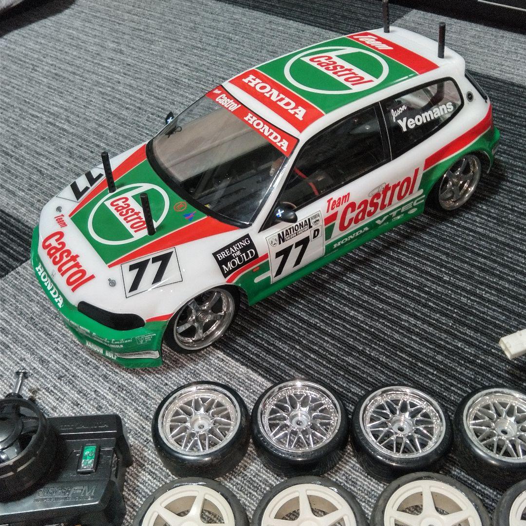 田宮　タミヤ　TT-01D 寄せ集め　ジャンク　シビック　EG6