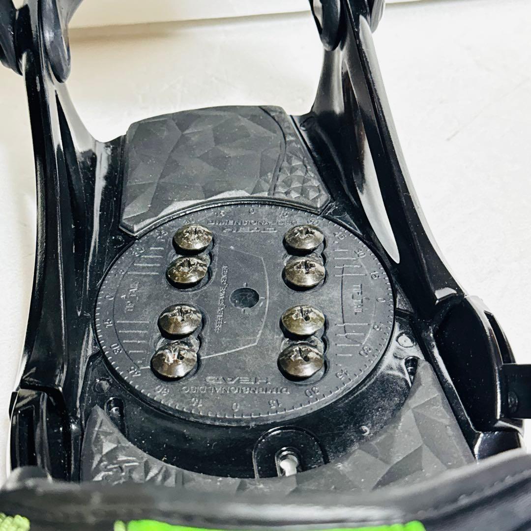 mサイズHead スノーボードビンディング ブラック/グリーン