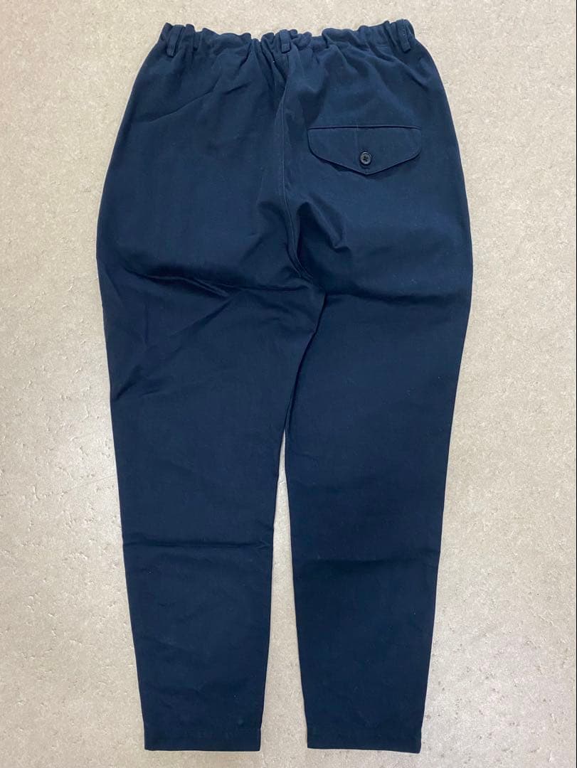 ゴーシュ カツラギ テーパード スリムイージー パンツ ネイビー