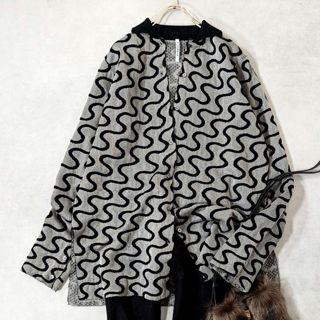 A CCORDION アコーディオン 25年モデル シャイニーウェイヴィーシャツ