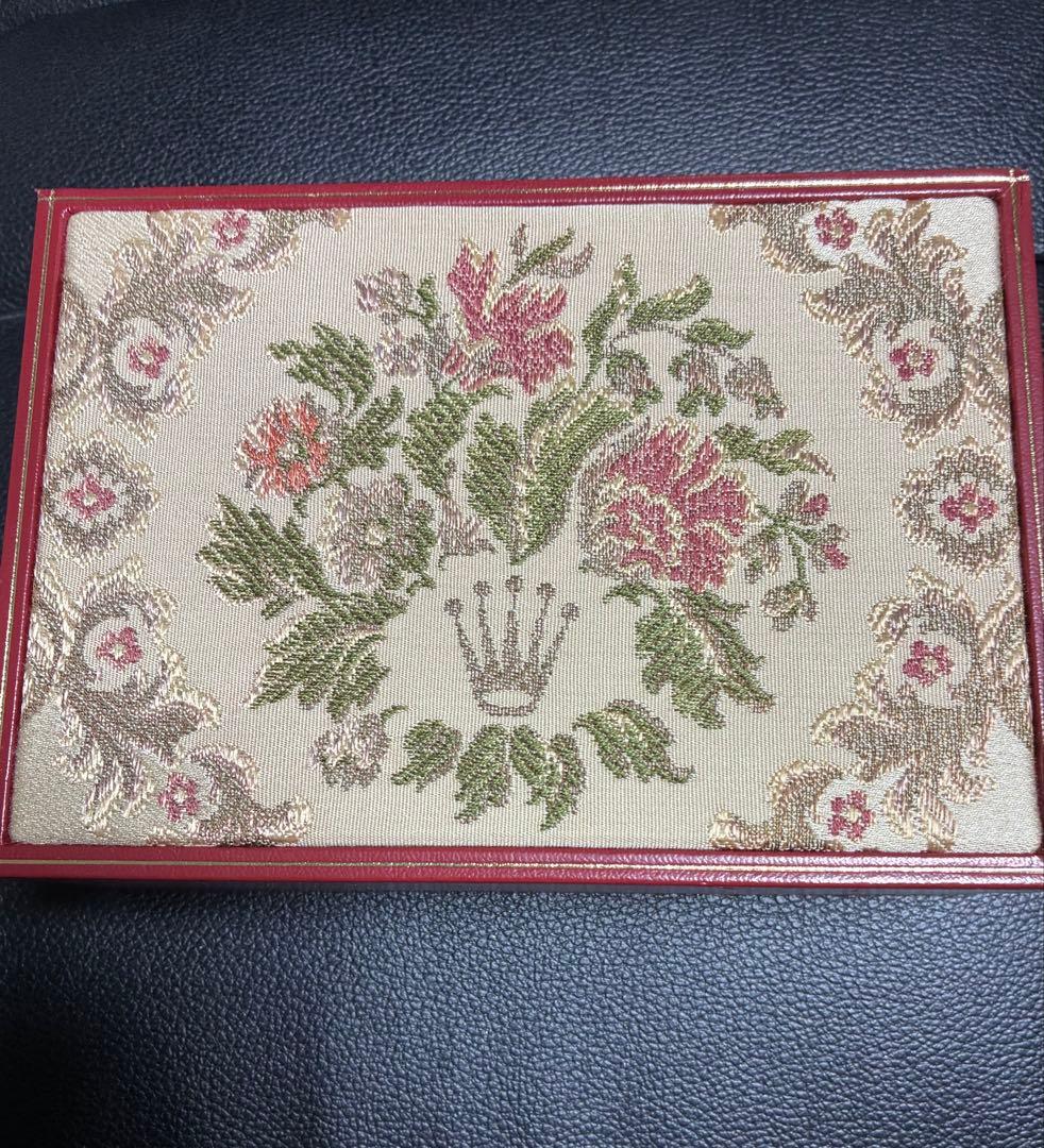 ROLEX 時計ケース レッド刺繍入り