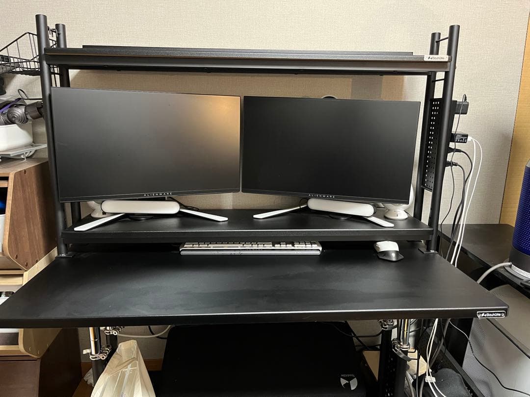 Bauhutte バウヒュッテ　デスクラック2 BHS-1200HN-BK