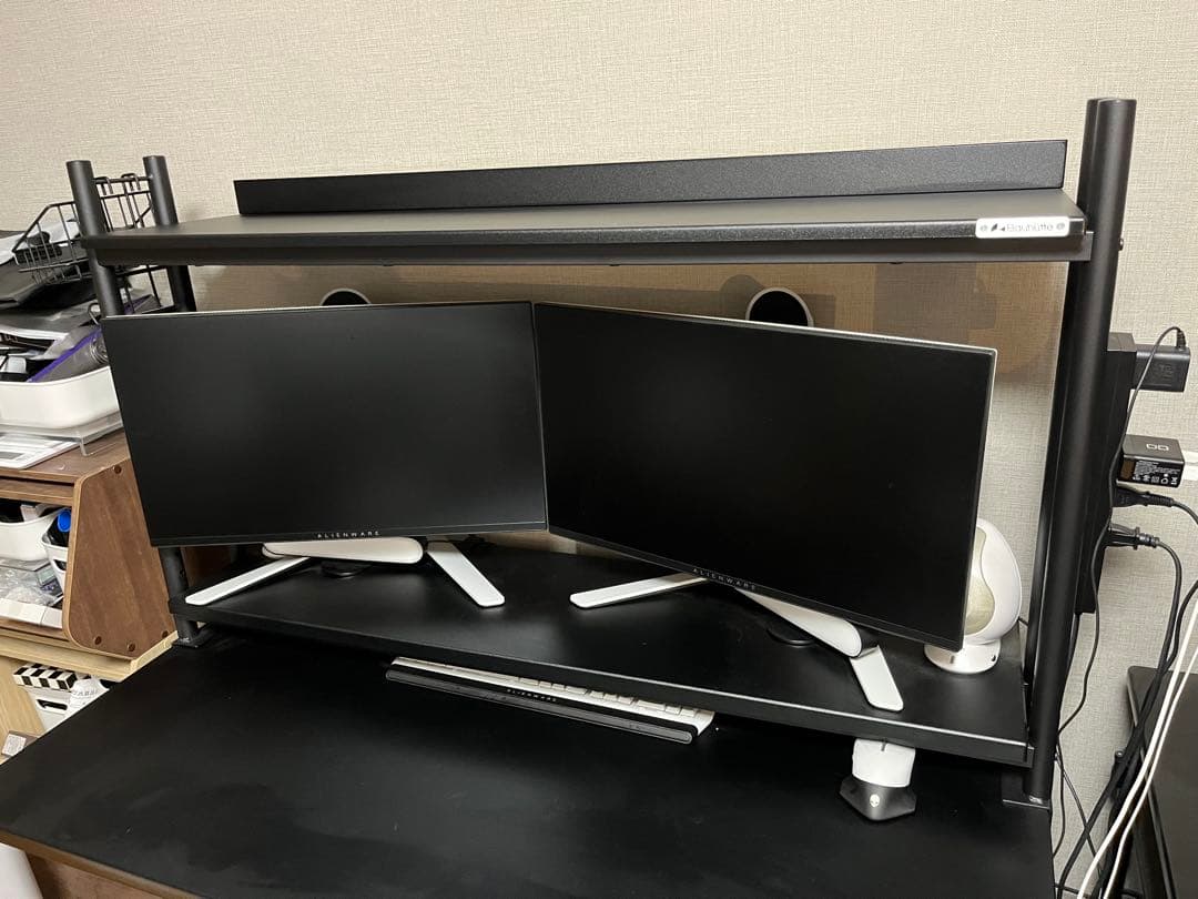 Bauhutte バウヒュッテ　デスクラック2 BHS-1200HN-BK