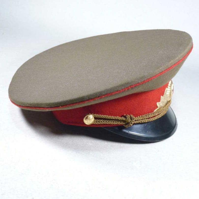 マニア向け　ロシア　旧ソ連軍　軍帽　ミリタリー　カーキ　56cm