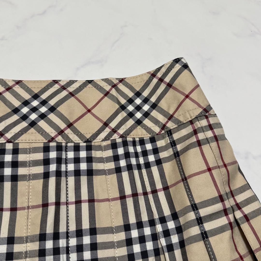 美品 BURBERRY BLUE LABEL ノバチェック プリーツミニスカート
