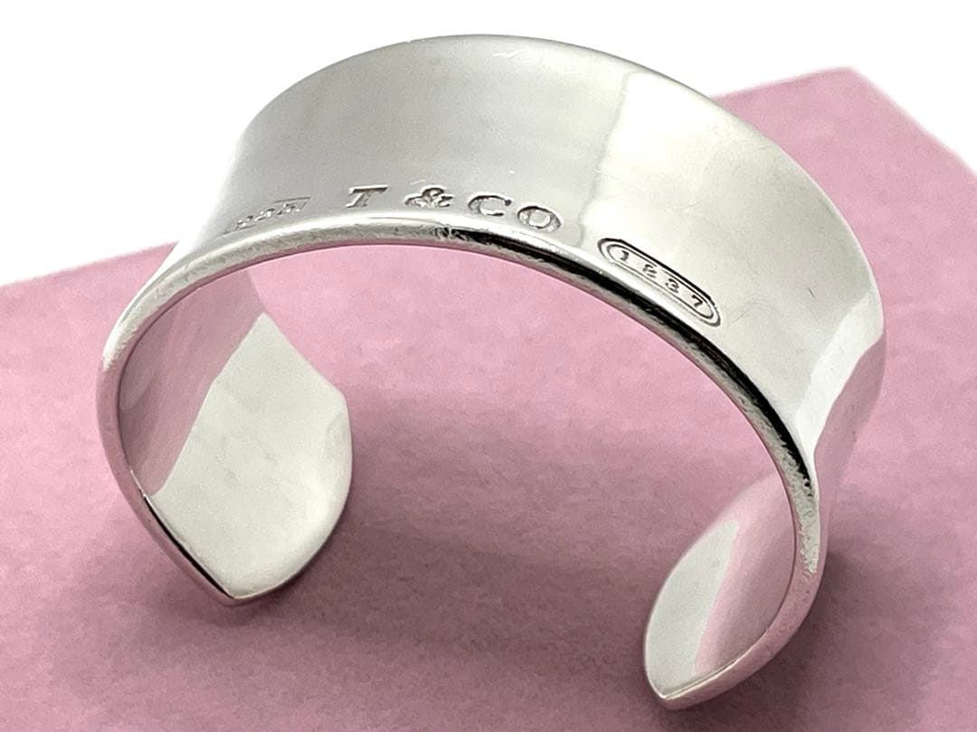 h237 ティファニー　1837 ワイド　カフ　バングル　シルバー　925