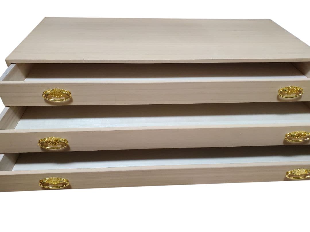 桐箪笥 桐だんす 着物たんす 和箪笥 三段 和モダン ヴィンテージ 収納家具