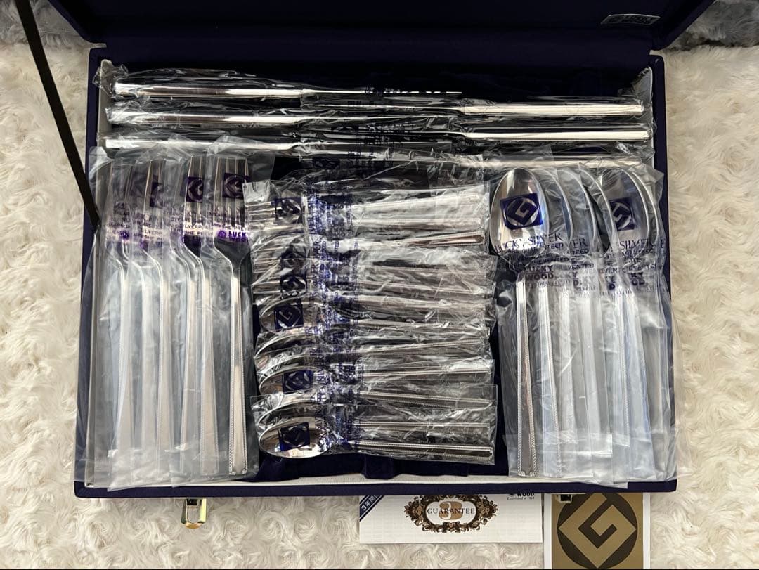 ラッキーウッド　カトラリーセット　ロマンス　ディナーセット〈30本セット〉