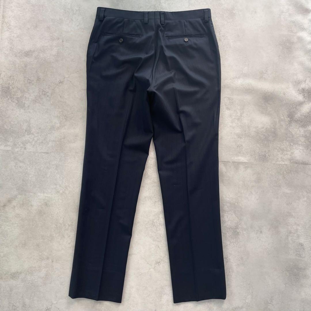 極美品✨エポカウォモ ビジネススーツ セットアップ 上下 2B 紺茶 50 XL