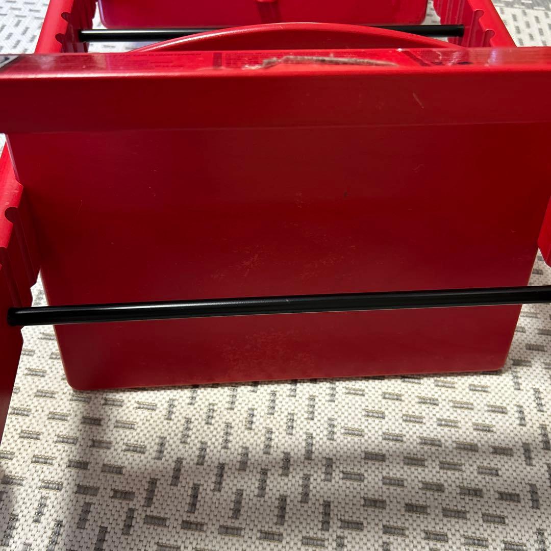 【大人気】STOKKE トリップトラップ ベビーセット付き 赤