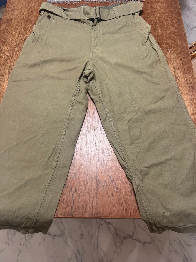 OUTIL別注/21AW/Motorcycle Belted Pantsサイズ4