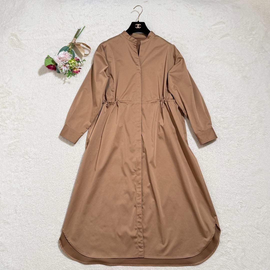 美品　SOEJU ソージュ　リモンタコートワンピース　キャメル　2way