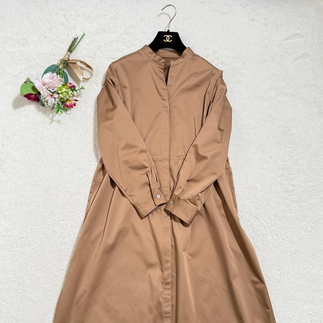 美品　SOEJU ソージュ　リモンタコートワンピース　キャメル　2way