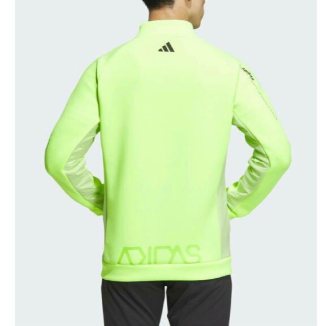 送料無料 新品 adidas GOLF ダンボールニット フルジップ S LEM