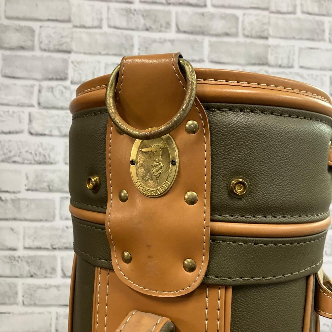 昭和レトロ 希少 ヴィンテージ TRUSSARDI トラサルディ キャディバッグ