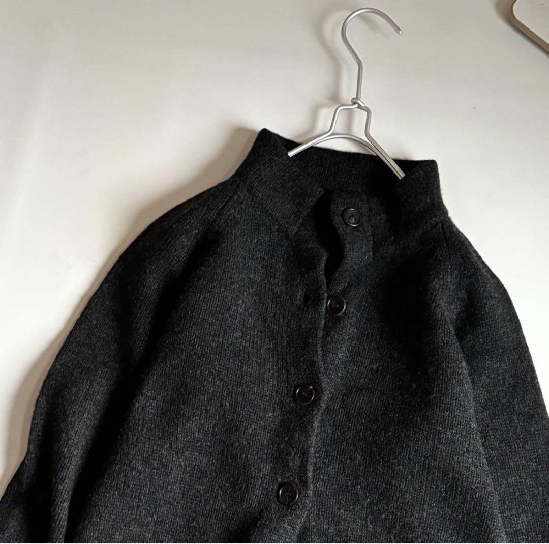 マーガレットハウエル ハイネック カーディガン 厚手 ニット