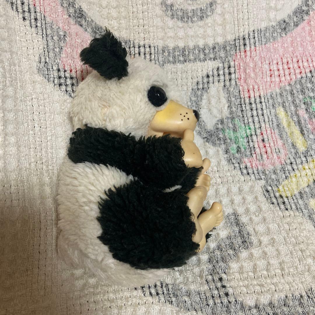ファースト　モンチッチ風　パンダ　ぬいぐるみ　① レトロ　中古品