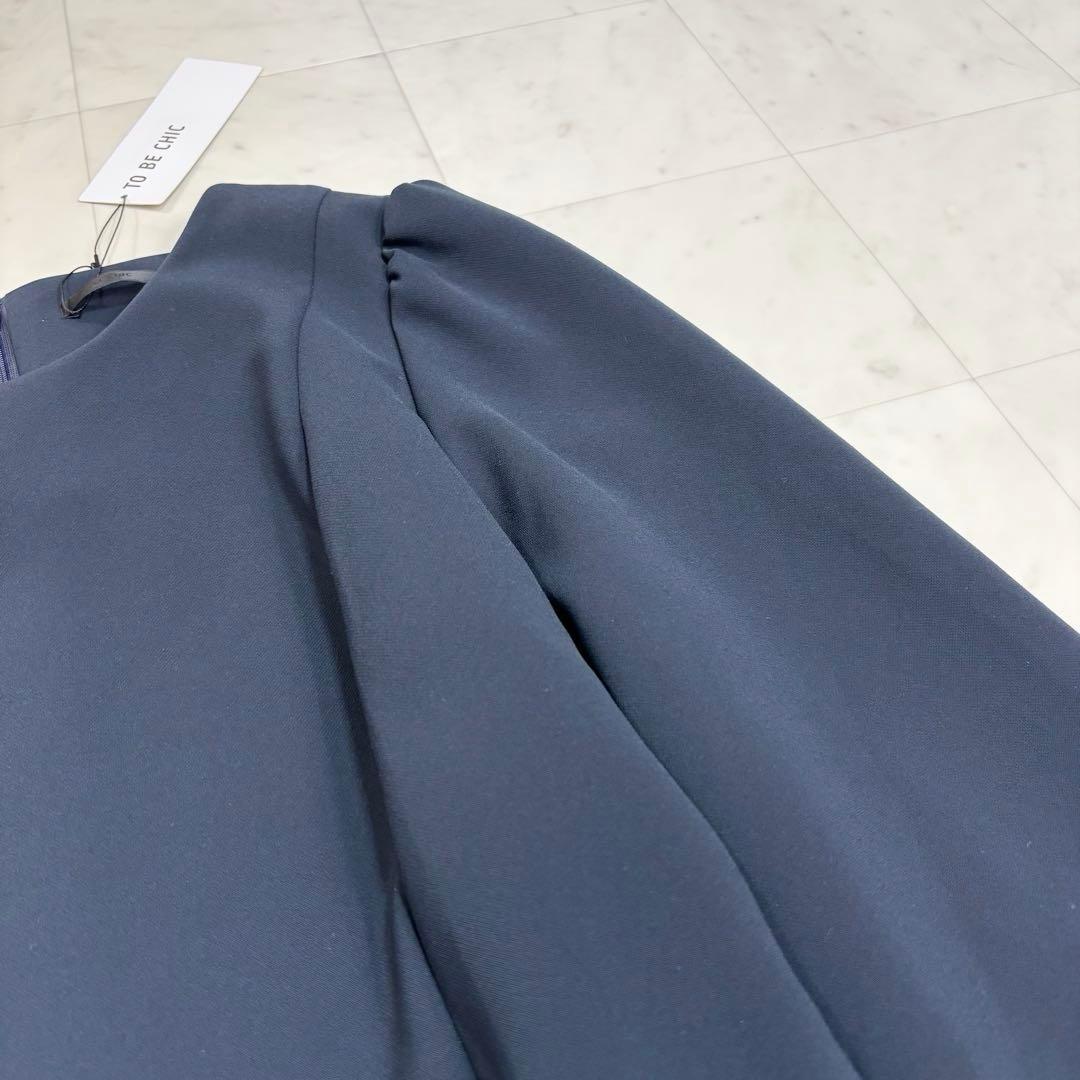 チロリンママ です★新品★ストレッチダブルクロス チュニックブラウス