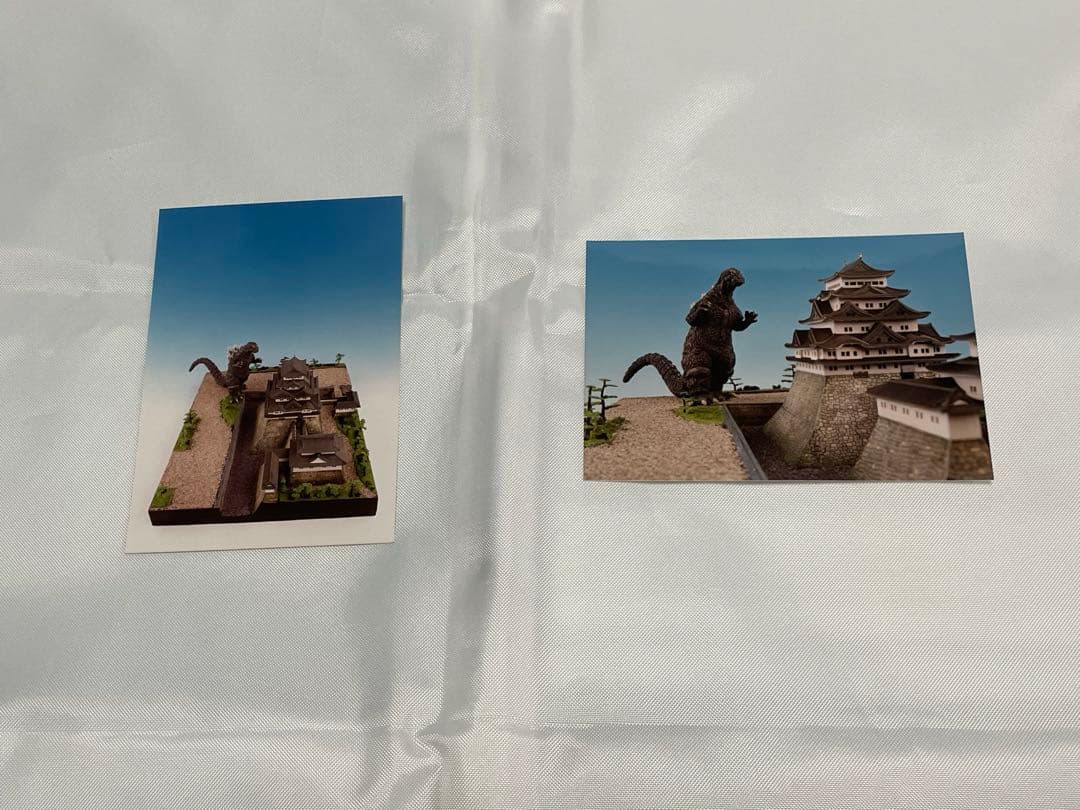 値引き！ソフビキット ゴジラ名古屋城に接近！モスゴジ ジオラマセット