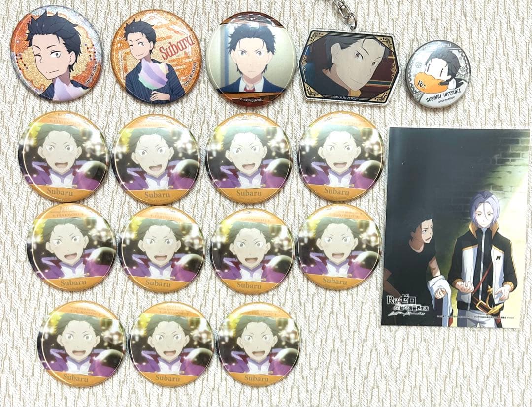 リゼロ スバル 缶バッジ セット