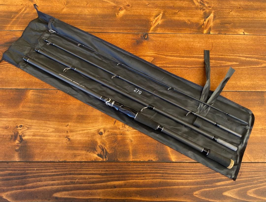 スピニングロッド カーボン　シーバス　9ft 270cm 4ピースパックロッド