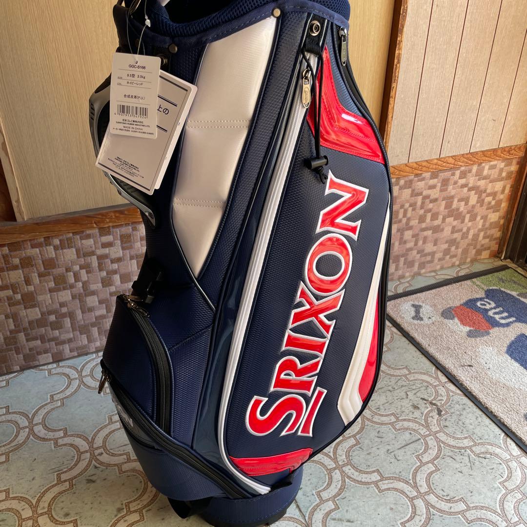 Srixon GGC-S166 ゴルフバッグ 9.5型 ネイビー・レッド