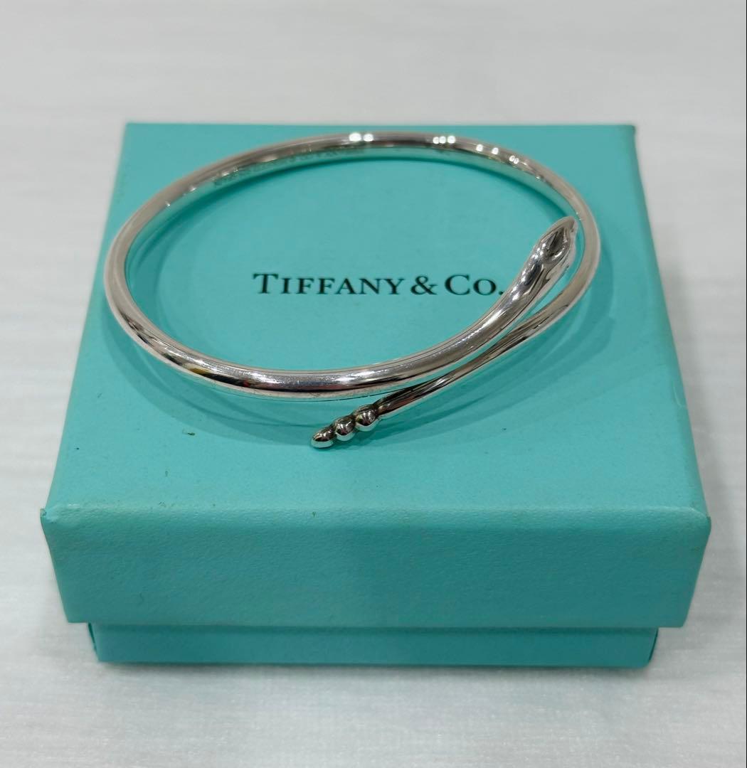 ◇ ティファニー スネーク バングル 925 約21.5g箱付き 保管品◇