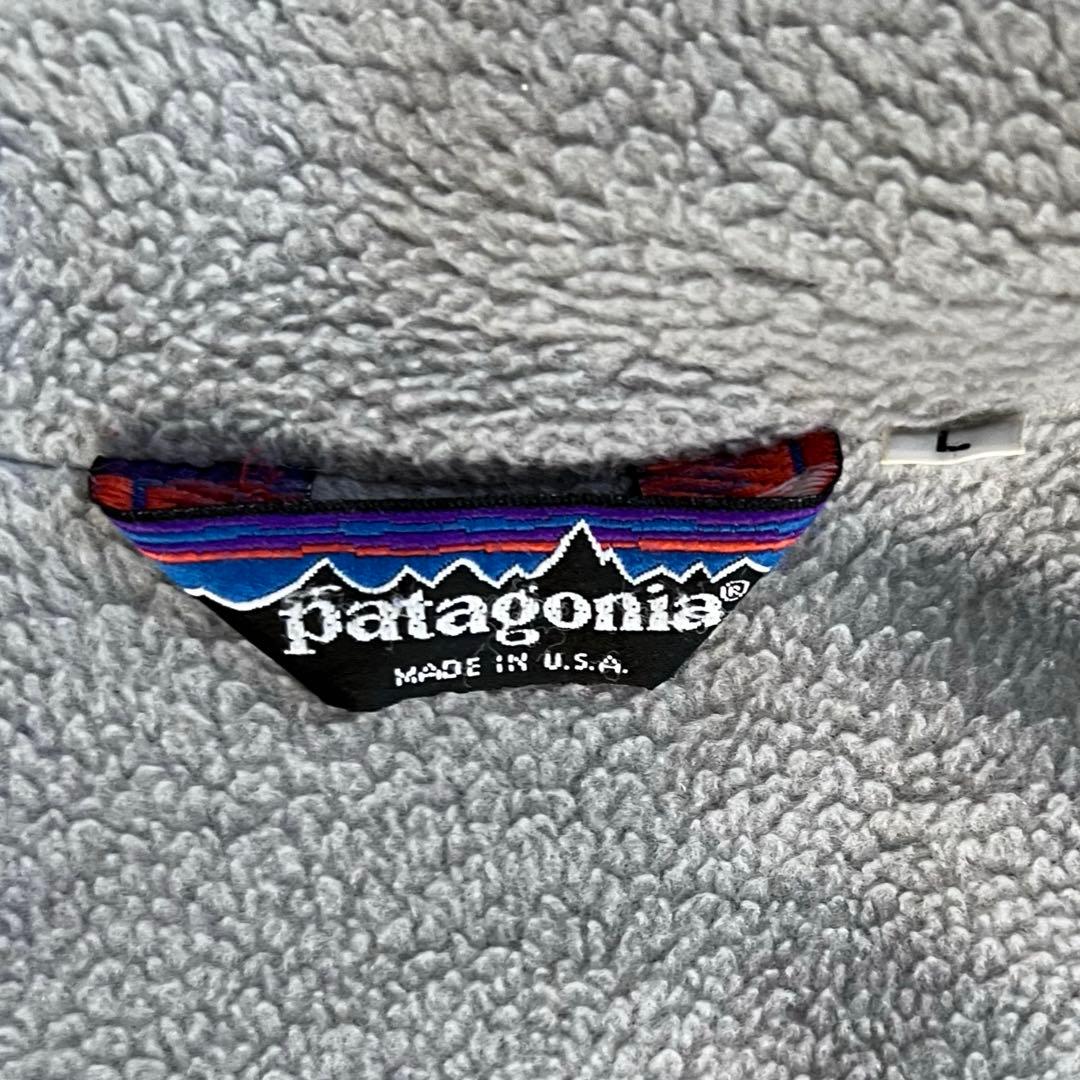 80s patagonia USA製 シェルドシンチラジャケット ネイビー