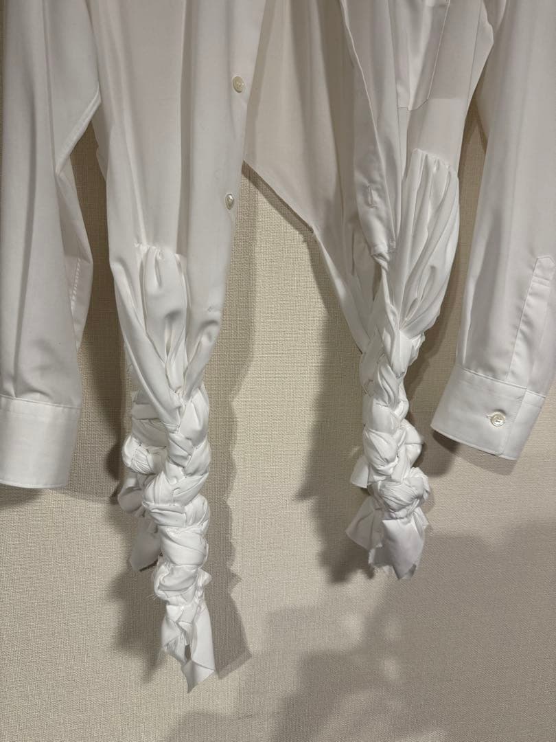 comme des garcons 25aw 白シャツ ねじねじ S試着のみ