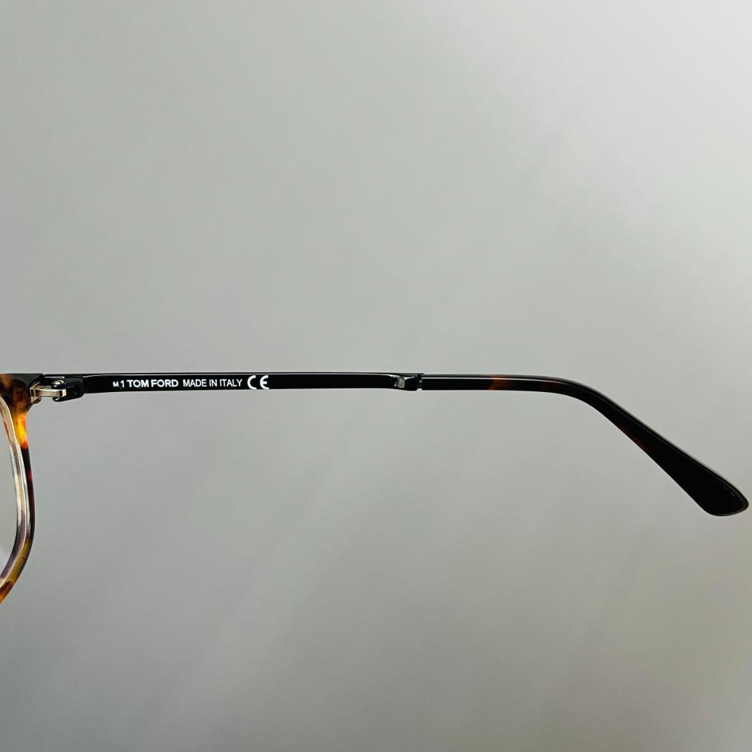 トムフォード メガネ ウェリントン アジアンフィット ブラウン べっ甲柄 黒