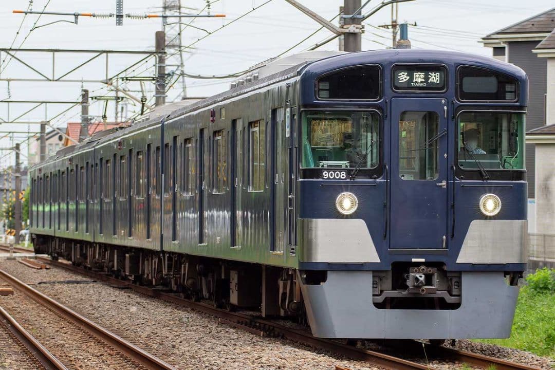 GM31552 西武9000系 (多摩湖線・紺色) 4両編成セット (動力付き)