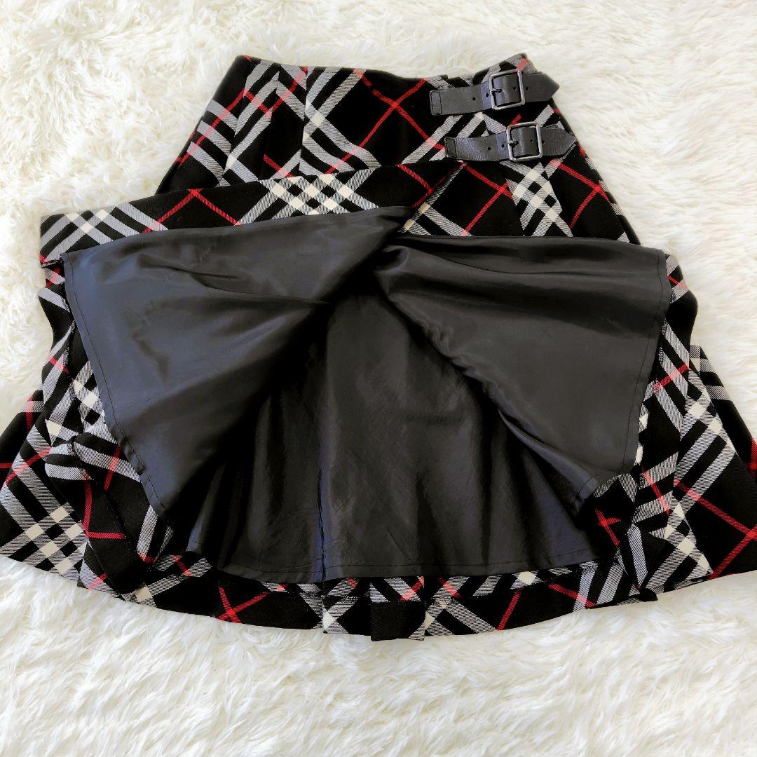 【美品】BURBERRY BLUE LABEL チェック柄プリーツスカート