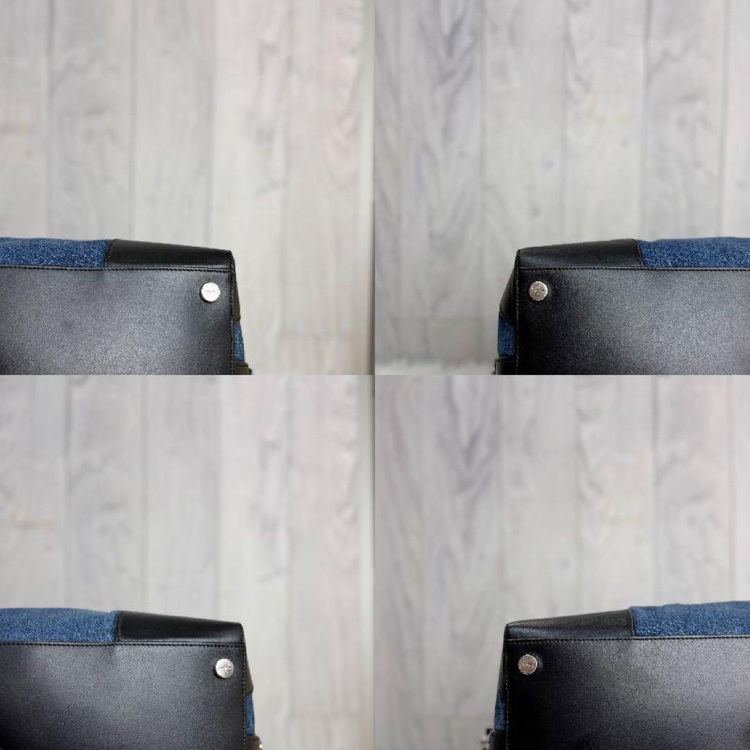 希少♡デカロゴ♡デニム仕様♡フェラガモ ガンチーニ 2way ボストンバッグ