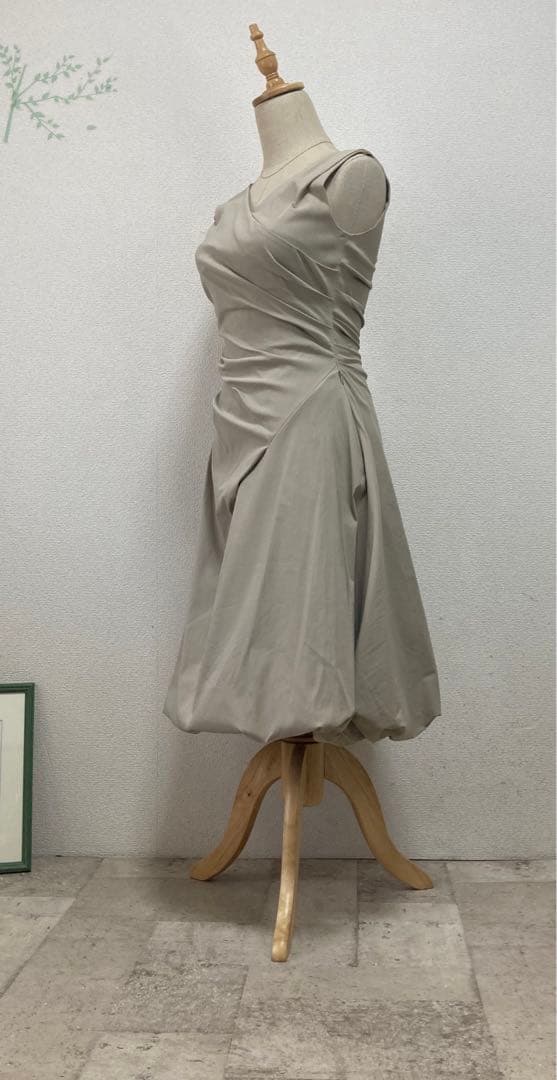 フォクシーニューヨーク　FOXEY カシュクールワンピース 38 ウォッシャブル