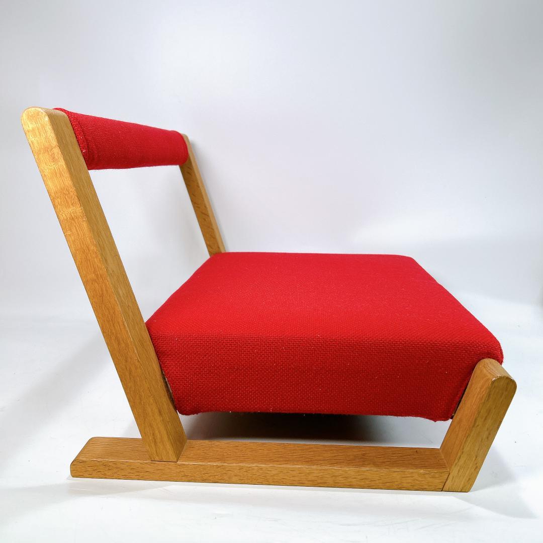 【希少人気色】園田 椅子 製作所 ZAGAKU04 レッド 赤 座椅子 送料無料