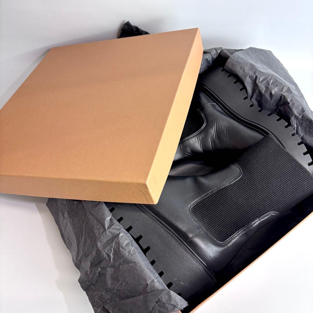 新品同様 CORSO ROMA 9 コルソローマ リブサイドゴアブーツ 23.5